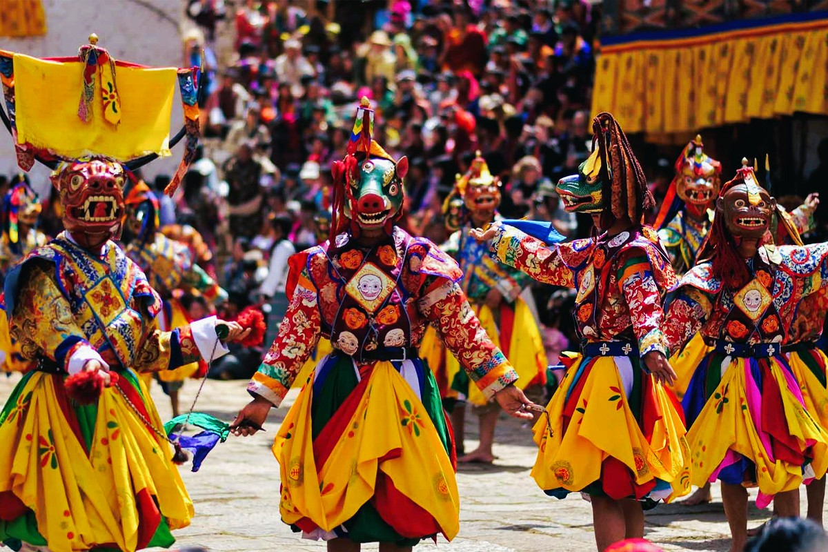 Bhutanese festival dance