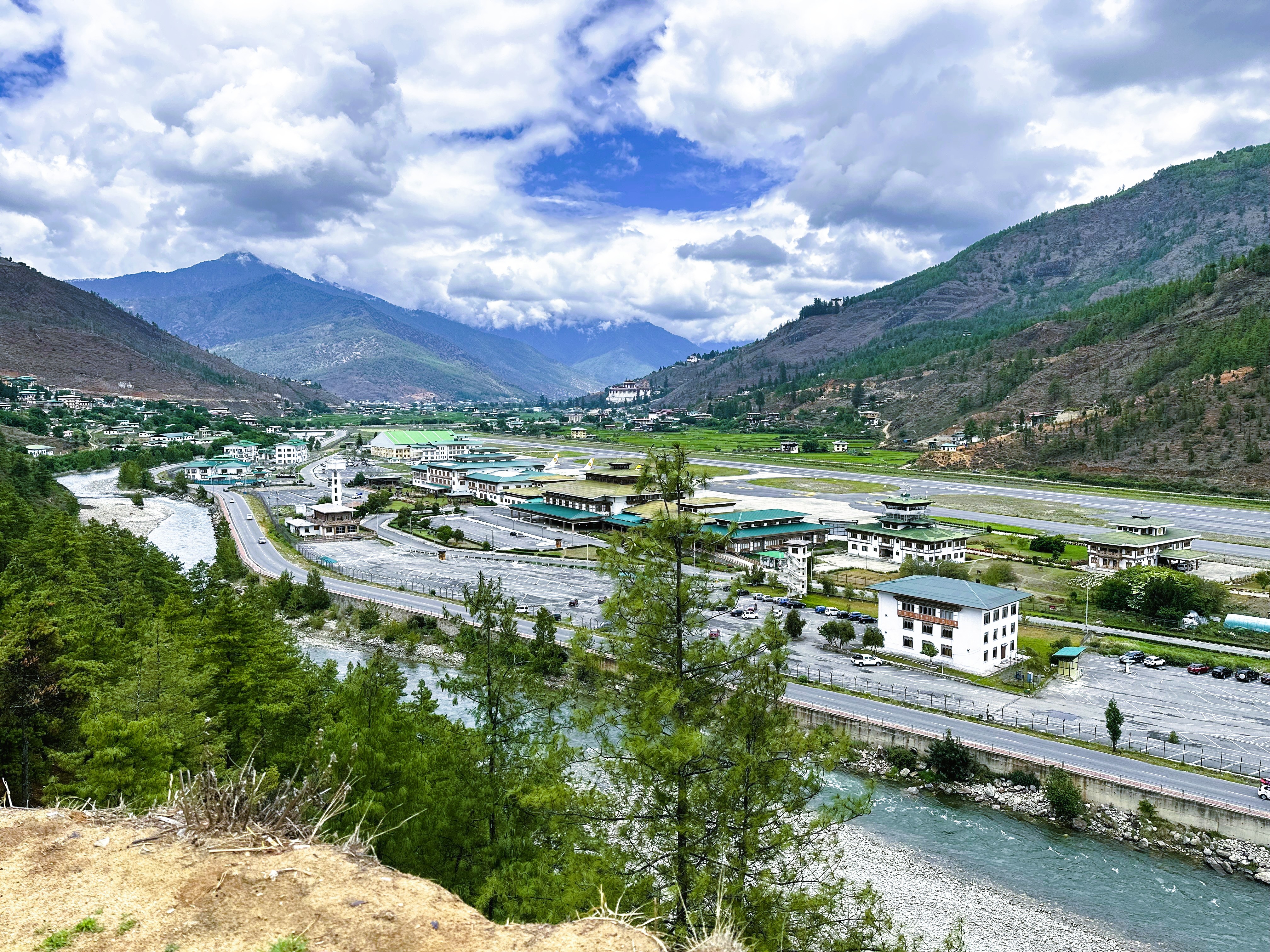 Paro International Airport in Bhutan
