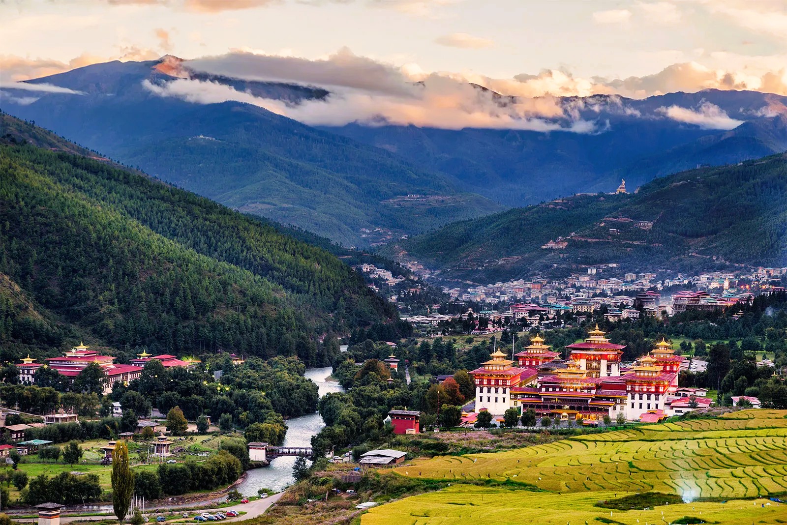 Tashichho Dzong in Thimphu