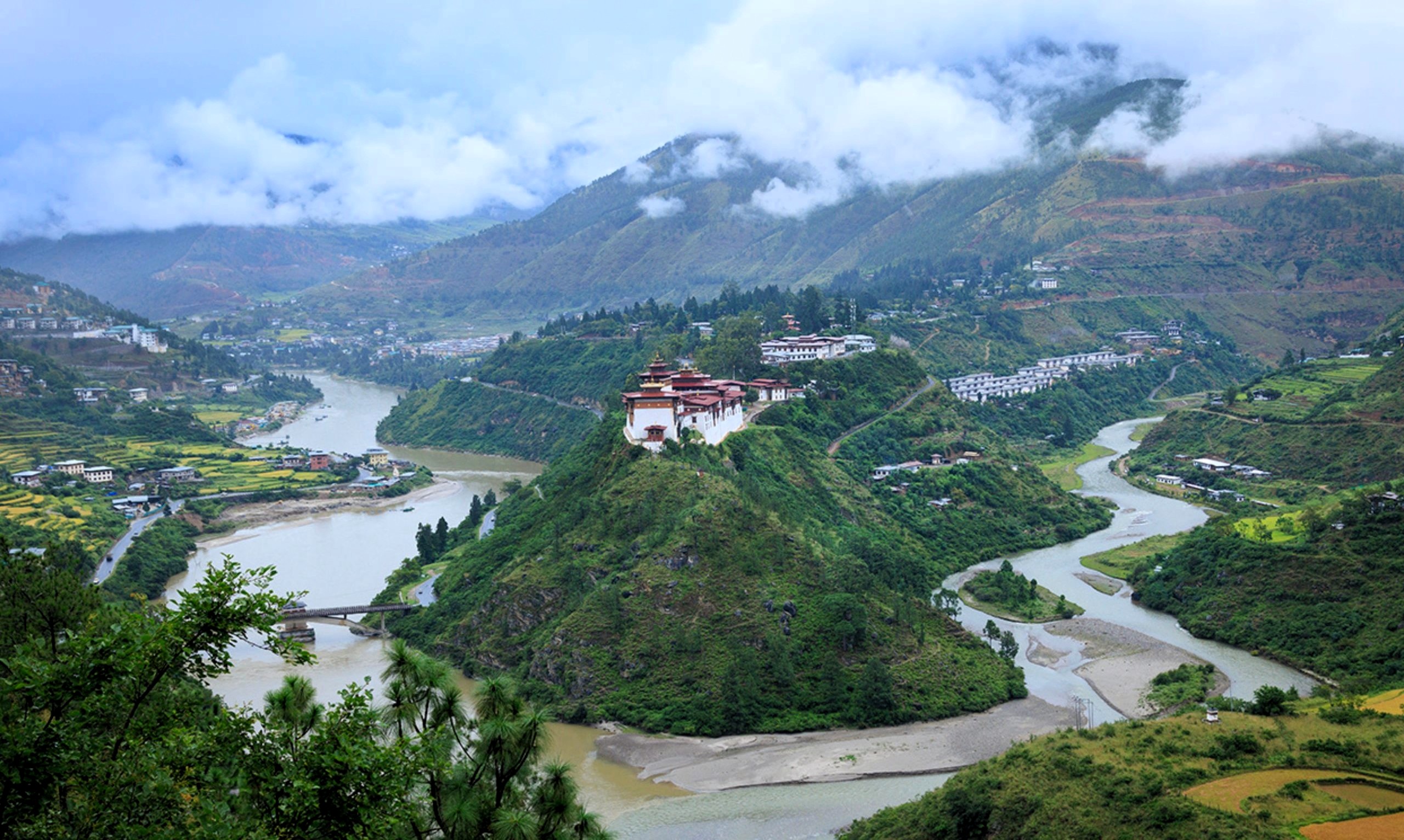Wangdiphodrang landscape